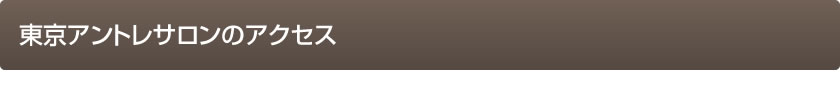 銀座アントレサロンのアクセス